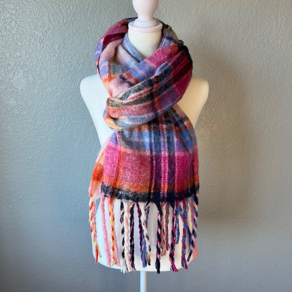 Old Navy Multicolored Long Scarf with Tassels - Picture 2 of 4